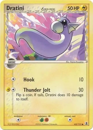 EX Delta Species Dratini #65/113 reverse holo